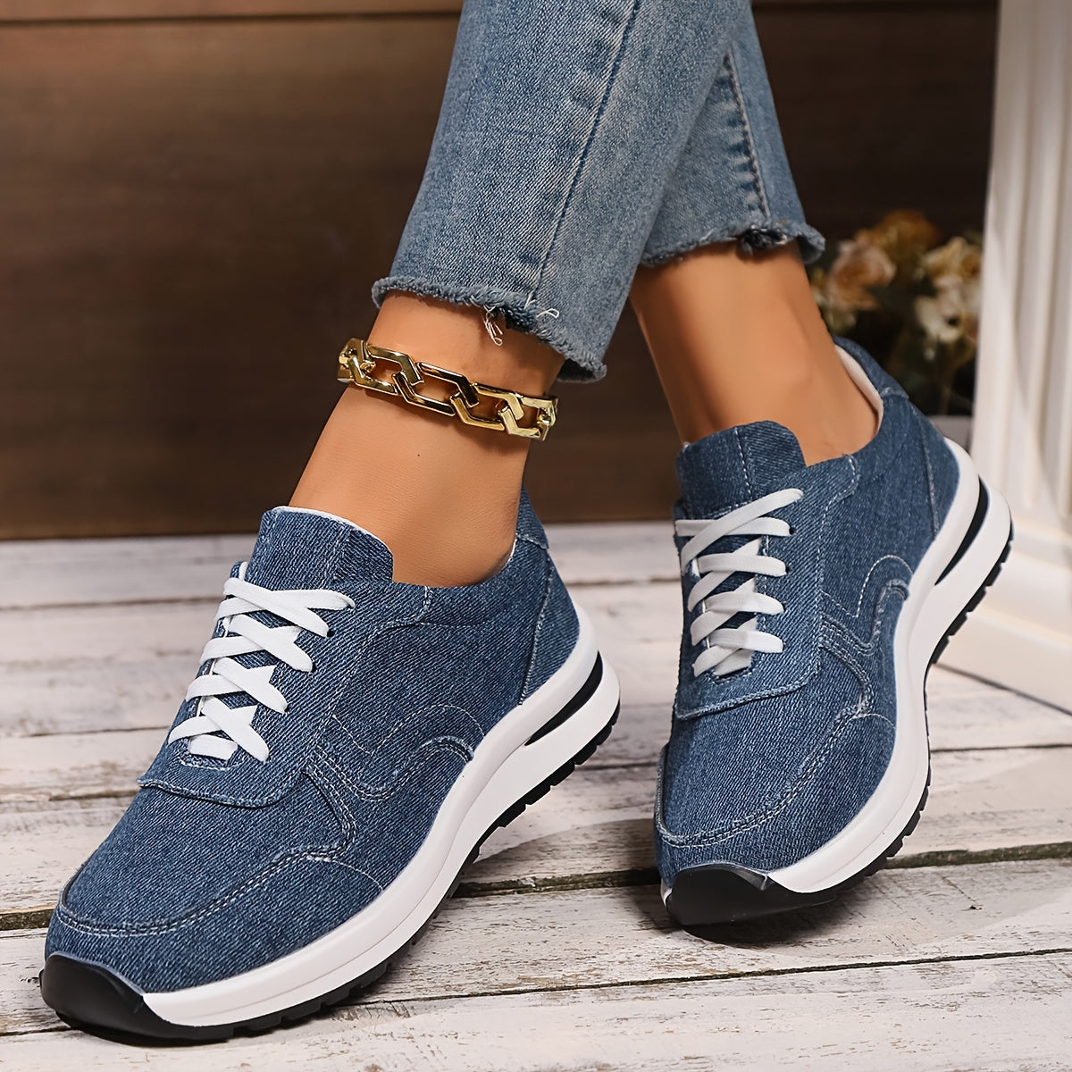 Damaris | Comfortabele Dames Sneakers met Veterdesign - Lichtgewicht Casual Schoenen met Zachte Zool en Demping