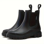 Flōre | Waterdichte Chelsea Boots voor Dames - Korte Slip-On Enkellaarsjes met Elastische Inzet, Antislip Zool & Comfortabel Voetbed Zwart