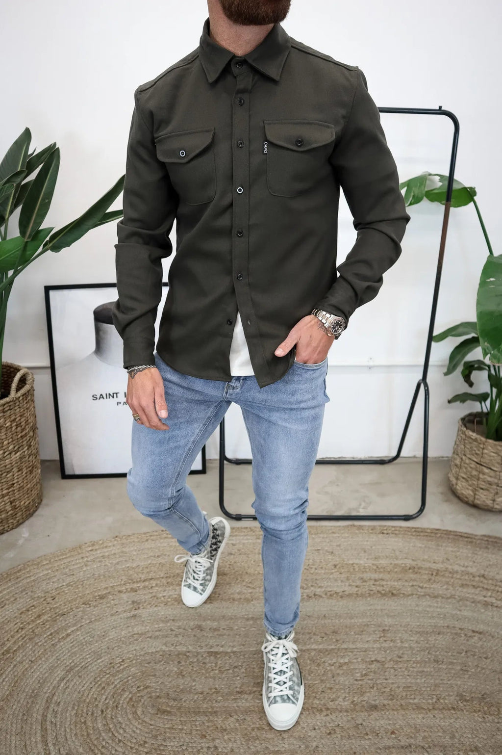 Zipari | Heren Overshirt Jas Borstzakken Lente Herfst Casual Lichtgewicht