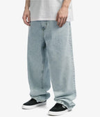 Baggy Big Boy Jeans – Wijde Skater Jeans voor Heren, Losse Pasvorm, Streetwear, Zwart of Lichtblauw, M–XL – Maverick Lichtblauw
