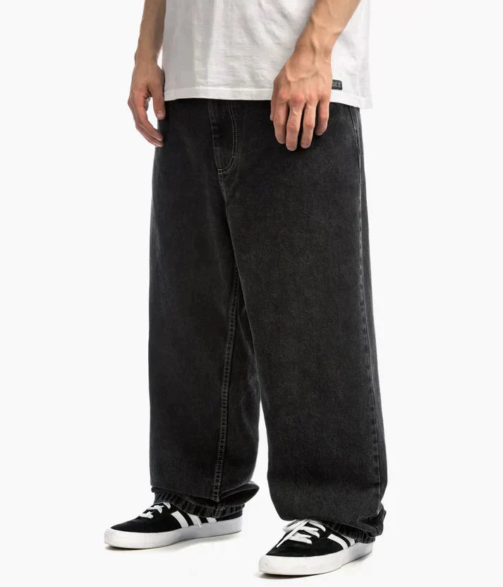 Baggy Big Boy Jeans – Wijde Skater Jeans voor Heren, Losse Pasvorm, Streetwear, Zwart of Lichtblauw, M–XL – Maverick