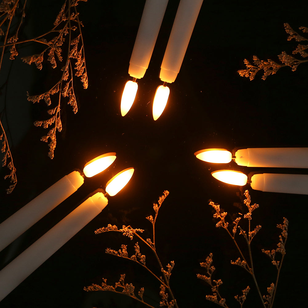 Staande LED-kaarsen – Vlamloze LED Dinerkaarsen met Afstandsbediening, Timer & Dimfunctie, op Batterijen, 4, 6 of 10 Stuks – LumiCandle 6