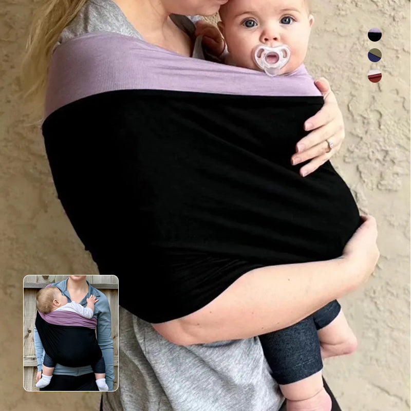 Comfortabele Baby Draagdoek – Zachte Rekbare Draagdoek voor Newborns & Baby's, Bruin, Zwart of Blauw – SnugCarry