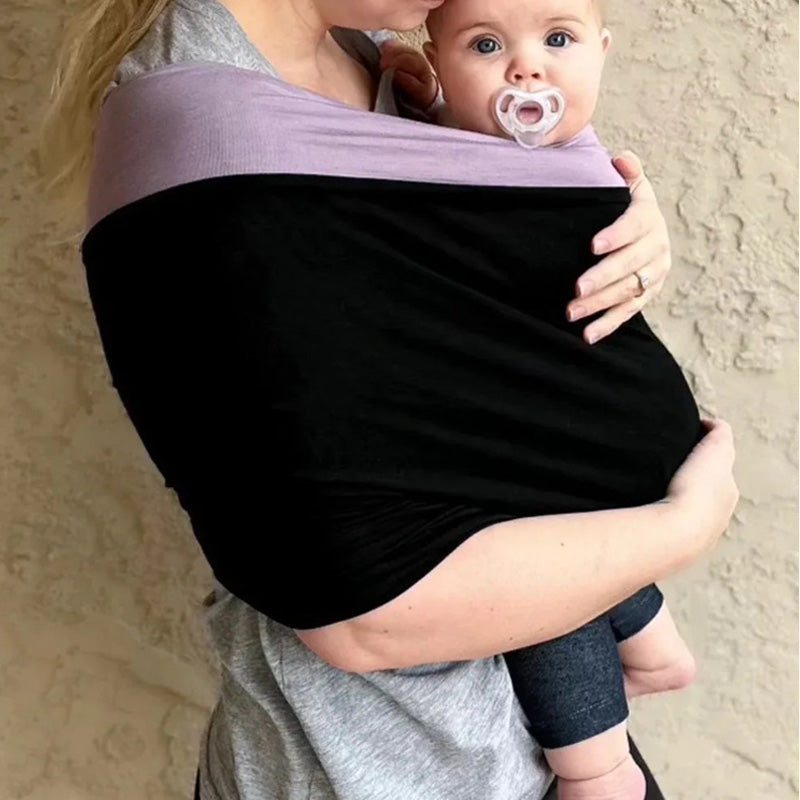 Comfortabele Baby Draagdoek – Zachte Rekbare Draagdoek voor Newborns & Baby's, Bruin, Zwart of Blauw – SnugCarry