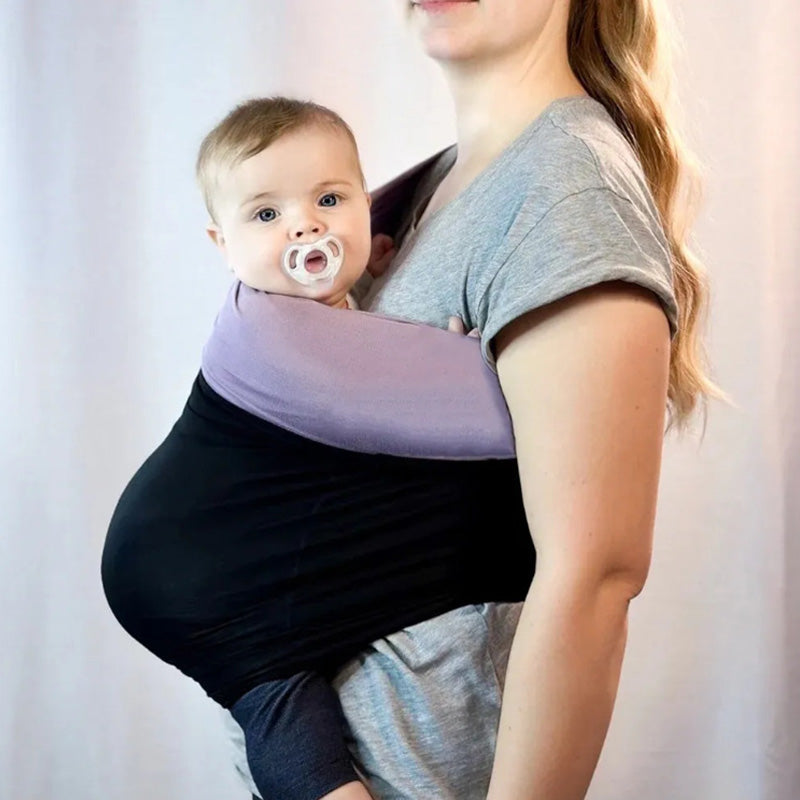 Comfortabele Baby Draagdoek – Zachte Rekbare Draagdoek voor Newborns & Baby's, Bruin, Zwart of Blauw – SnugCarry