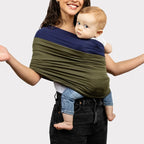 Comfortabele Baby Draagdoek – Zachte Rekbare Draagdoek voor Newborns & Baby's, Bruin, Zwart of Blauw – SnugCarry
