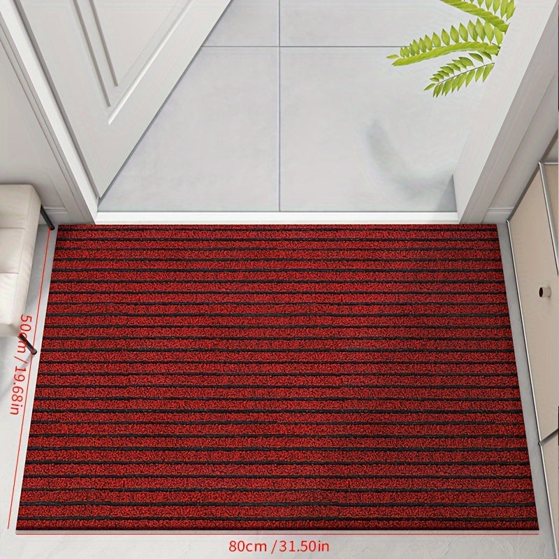 All-Season Deurmat voor Binnen & Buiten – Lage Antislip Inloopmat, Weerbestendig, Grijs of Rood
