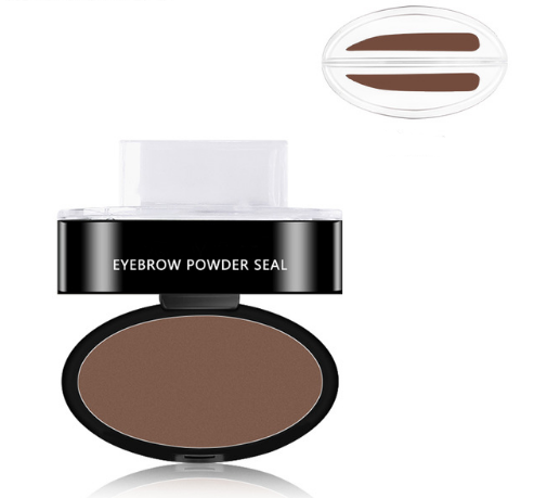 Wenkbrauwstempel Set met Poeder – Waterbestendige Brow Stamp, Natuurlijke Finish, 3 Vormen, Grijs of Lichtbruin