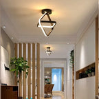 Moderne LED Plafondlamp met Dubbel Ringdesign – Plafonnière voor Hal, Gang & Kantoor, Rond, Vierkant of Golf, Zwart of Wit – Twilight Rings