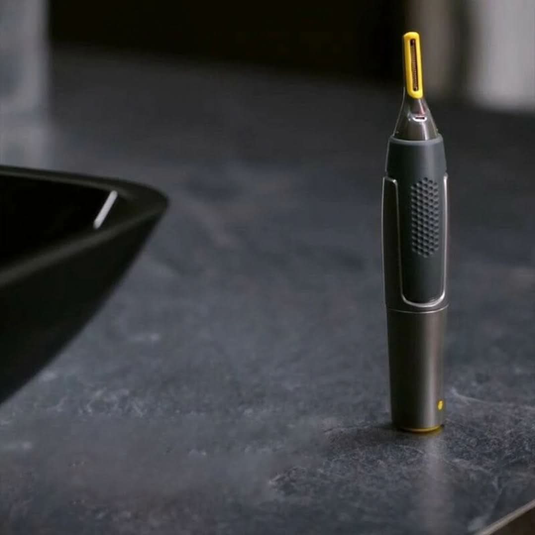 Precisietrimmer voor Baard, Neus en Wenkbrauwen – Draadloze Detailtrimmer met LED-Verlichting & Ergonomische Grip