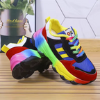 Inspire | Comfortabele Dames Sneakers met Vetersluiting - Veterschoenen met Dempende Zool voor Wandelen