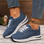 Damaris | Comfortabele Dames Sneakers met Veterdesign - Lichtgewicht Casual Schoenen met Zachte Zool en Demping