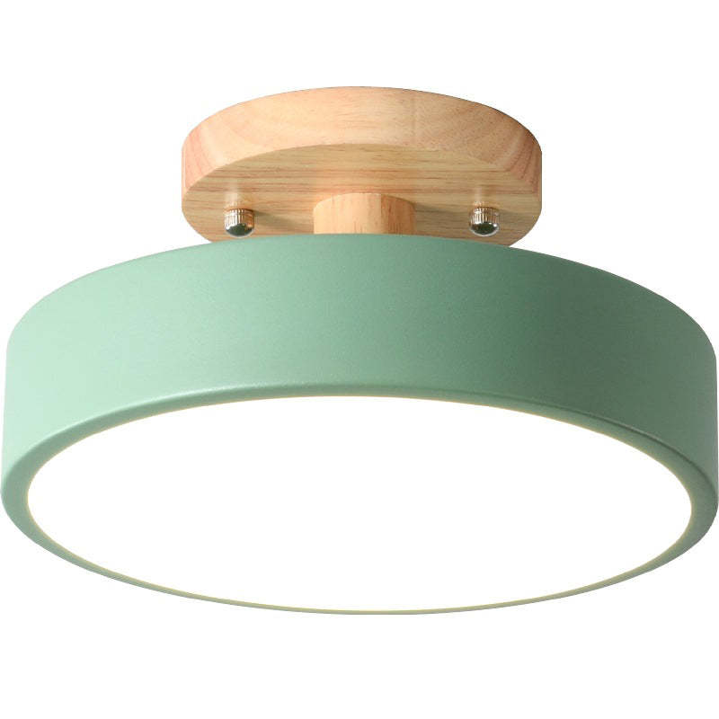 Moderne LED Plafondlamp – Plafonnière van Hout & Acryl voor Slaapkamer, Eetkamer & Woonkamer, 5 Kleuren – LunaLux
