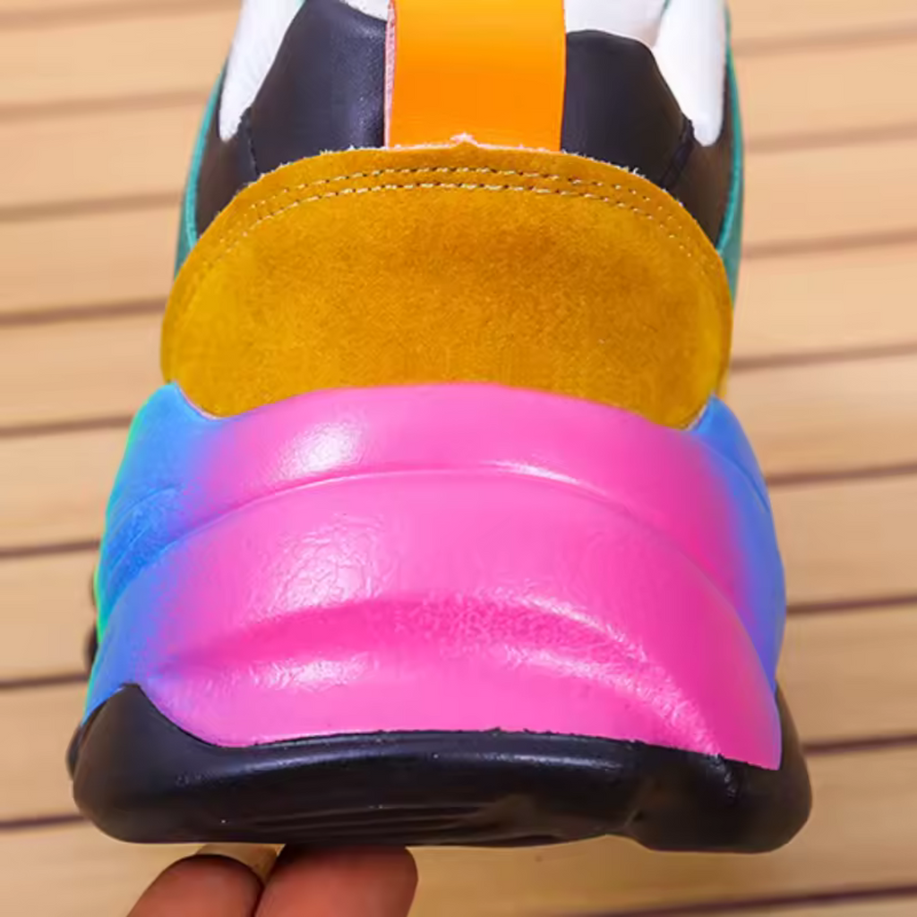 Inspire | Comfortabele Dames Sneakers met Vetersluiting - Veterschoenen met Dempende Zool voor Wandelen