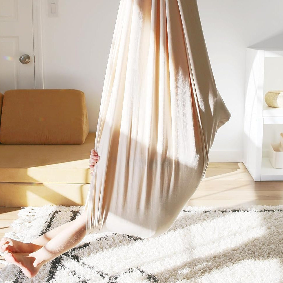 Kinderhangmat van Biologisch Katoen 100% – Rustgevende Schommelcocon voor Spel & Ontspanning