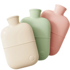 Grote Warmwaterkruik 2 Liter met Zachte Fleece Hoes – Lekvrije Sluiting, Warmte voor Voeten, Handen & Rug, 4 Kleuren