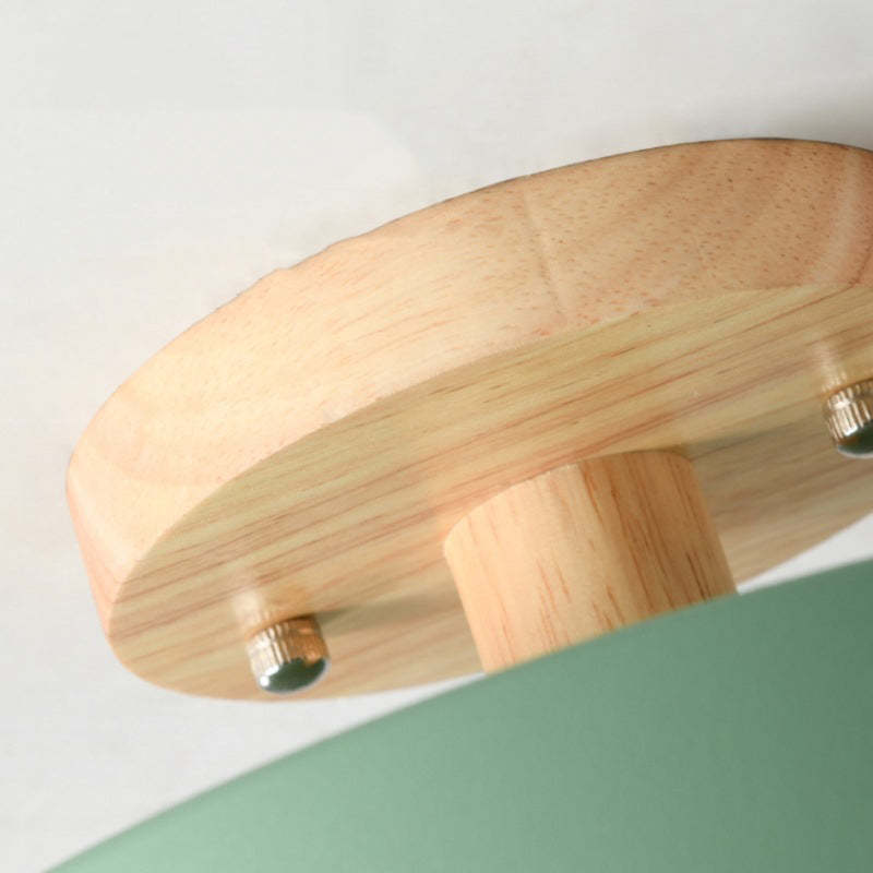Moderne LED Plafondlamp – Plafonnière van Hout & Acryl voor Slaapkamer, Eetkamer & Woonkamer, 5 Kleuren – LunaLux