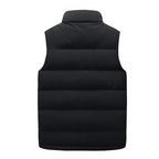 Figueral | Gevoerde Heren Bodywarmer Puffer Vest met Gestikte Look - Mouwloos Gewatteerd Wintervest met Ritssluiting & Opstaande Kraag voor Laagjes