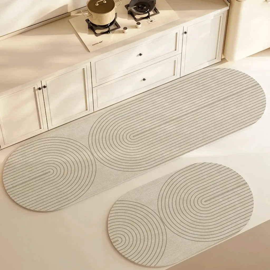 Absorberende Keukenmat met Antislip en Sneldrogende Vezels – 60 x 40 cm, Ideaal voor Hygiënische Kookruimtes Model B
