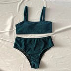 Adele | Dames Bikiniset - Pailletten, Stijlvol en Comfortabel Turquoise