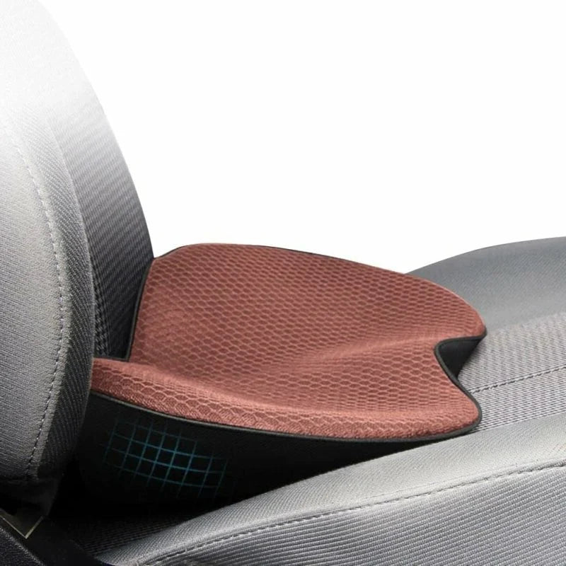 Autostoelkussen voor kleinere bestuurders: 9,6 cm dikte voor een groter gezichtsveld. Bruin