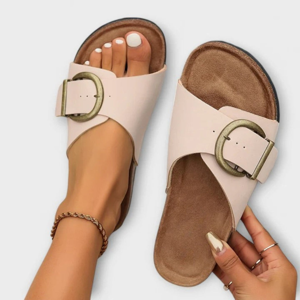 Ayla | Dames Sandalen - Ergonomische Ondersteuning, Elegant Beige
