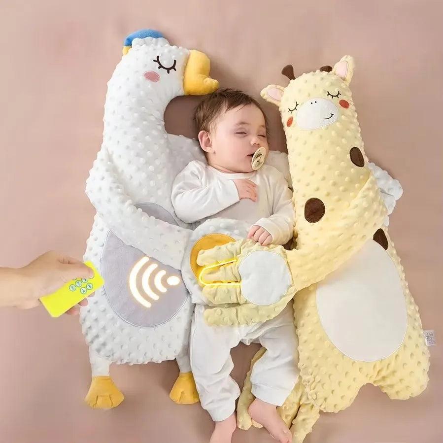 Babykussen met afstandsbediening voor rustgevende klopgeluiden - Elektrische slaappop voor pasgeborenen & ritmische handpalm 1