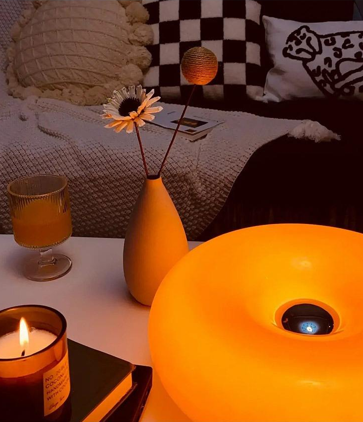 Bauhaus Donut Hanglamp en Wandlamp van Glas en Metaal met Dimbare LED Verlichting – Modern Ontwerp voor Elke Ruimte