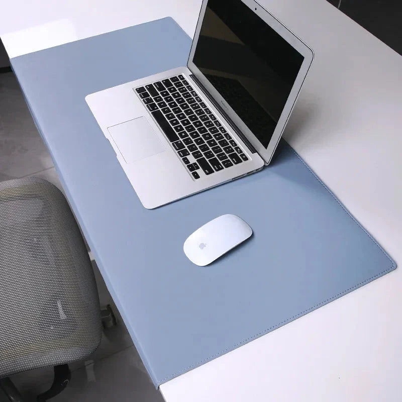 Beschermende bureaumat | Antislip muismat met pols- en elleboogbescherming voor gamen en werken Blauw
