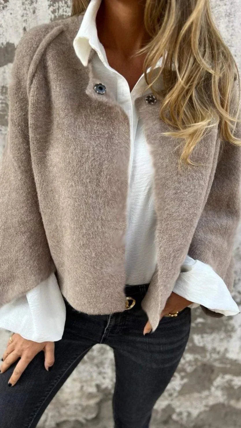 Celeste Damesjas | Elegante Wollen Lange Mouwen 0