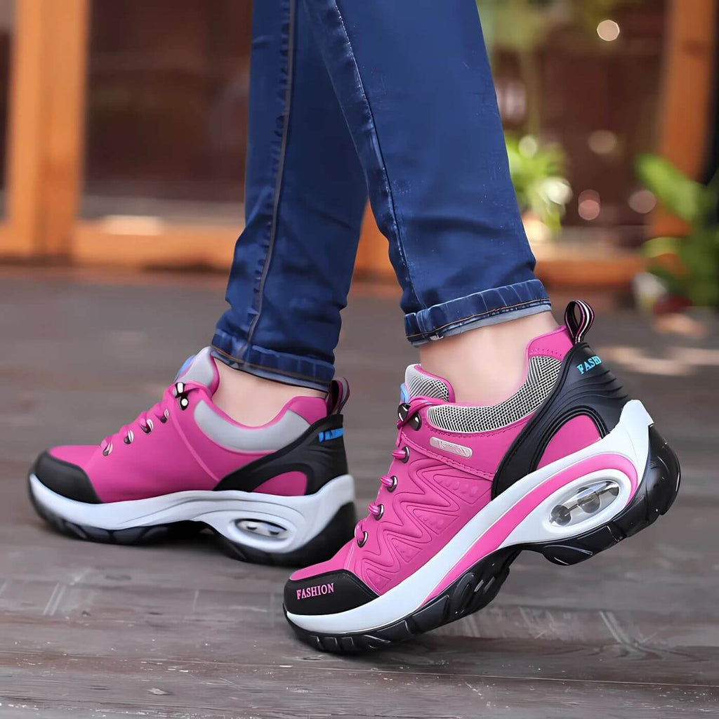 Tasana | Comfortabele Dames Low Top Sneakers met Vetersluiting - Lichtgewicht Lage Veterschoenen met Dempende Zool