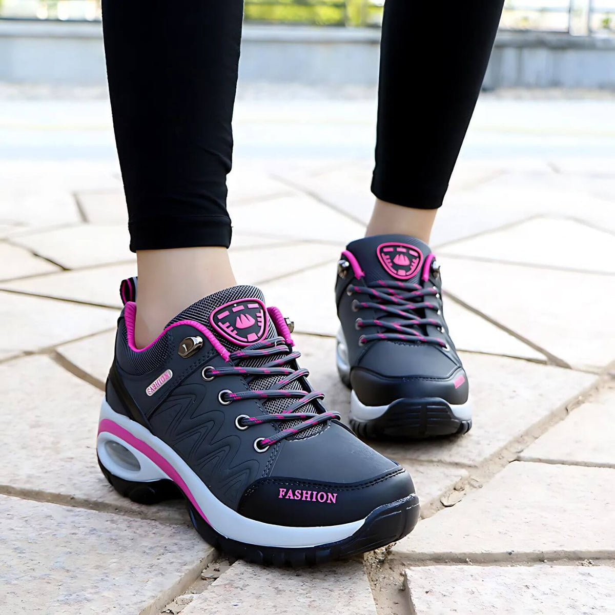 Tasana | Comfortabele Dames Low Top Sneakers met Vetersluiting - Lichtgewicht Lage Veterschoenen met Dempende Zool