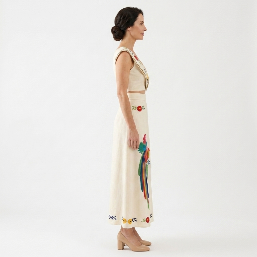 Sariyah | Co-ord Set Dames - Tropische Print - Crop Top Maxi