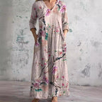 Daisy | Zomerjurk Dames - Bloemenprint, Lichtgewicht Casual Roze