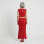 Yvaine | Co-ord Set Dames - Kant - Crop Top Fishtail
