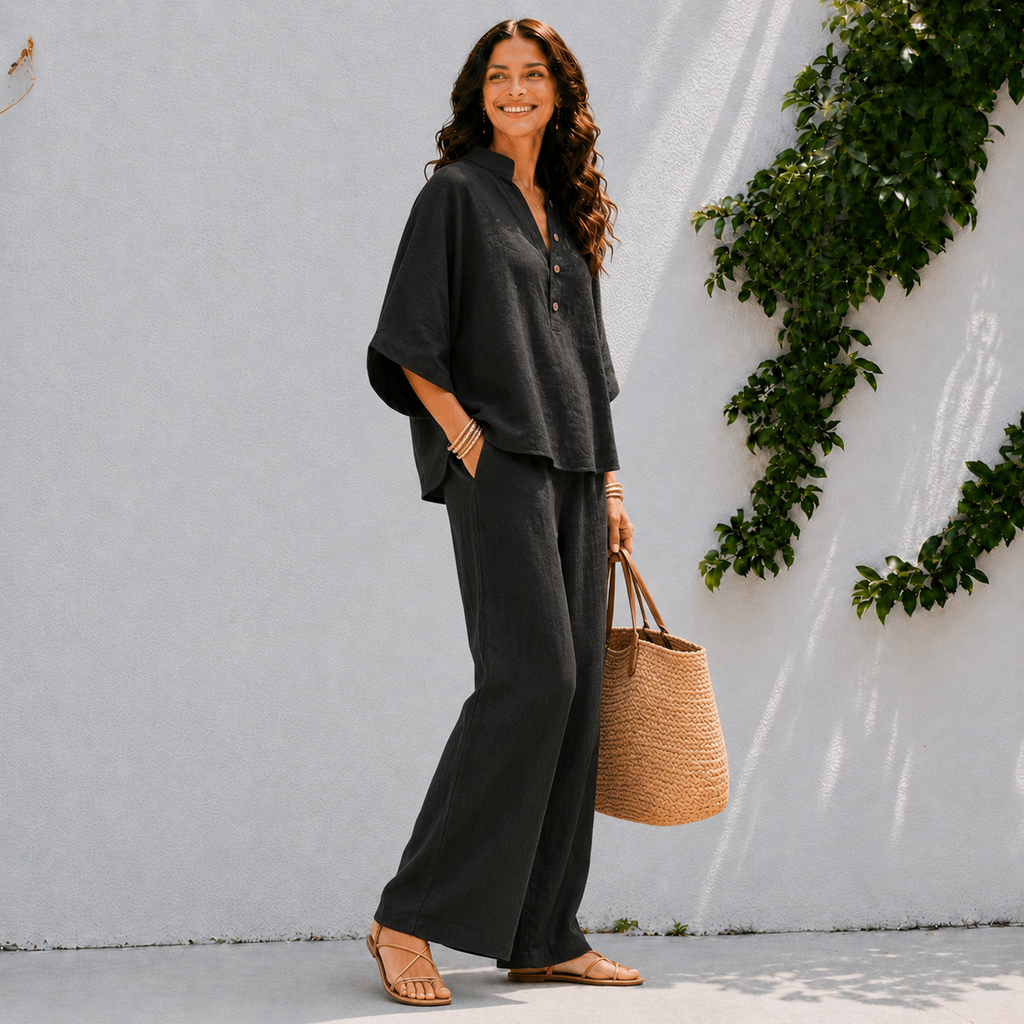 Mireya | Co-ord Set Dames - Oversized Shirt Broek
