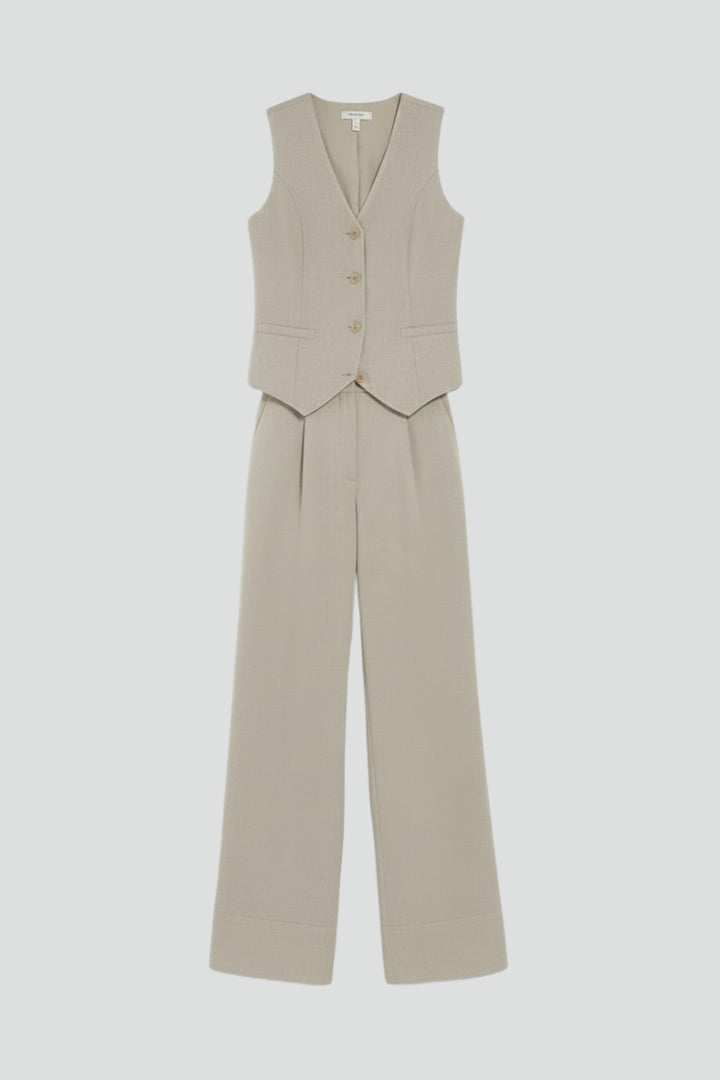 Zephyrine | Co-ord Set Dames - V-Hals Jasje Rechte Broek