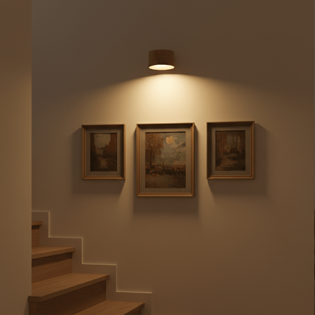 Draadloze Scandinavische Wandlamp met Afstandsbediening - Minimalistisch Design voor Binnen, Oplaadbaar met LED Verlichting