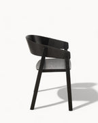 Eetkamerstoel van Essenhout met Zwart Touw – Minimalistisch en Comfortabel Ontwerp voor Moderne Interieurs 2