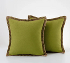 Elegante Kussensloop in Grijs en Rood – Duurzaam Polyester, Diverse Maten 30x50cm, 45x45cm, 50x50cm Avocado
