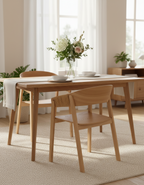 Elegante Zwarte Eetkamerstoel van Essenhout met Touw – Ergonomische Zithoogte 45,3 cm, Duurzaam en Stijlvol