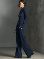 Eline | Dames Jumpsuit - Stretchy Glitterstof, Feestelijk Design