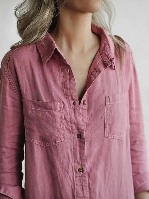 Thalassa | Jumpsuit Dames - Met Zakken - Knoopsluiting Roze