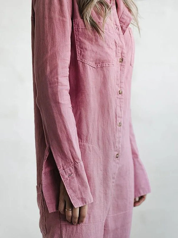 Thalassa | Jumpsuit Dames - Met Zakken - Knoopsluiting