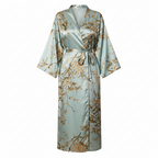 Evelyn | Dames Kamerjas - Bloemenprint, Wikkelstijl