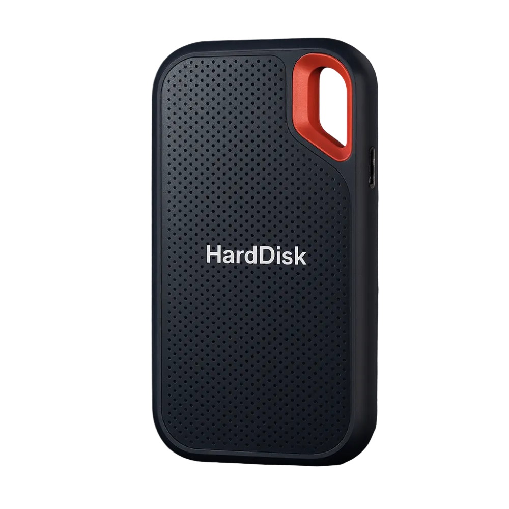 Externe SSD Harde Schijf 64 TB – Draagbare SSD met USB 3.2 Type-C voor Supersnelle Back-ups Zwart