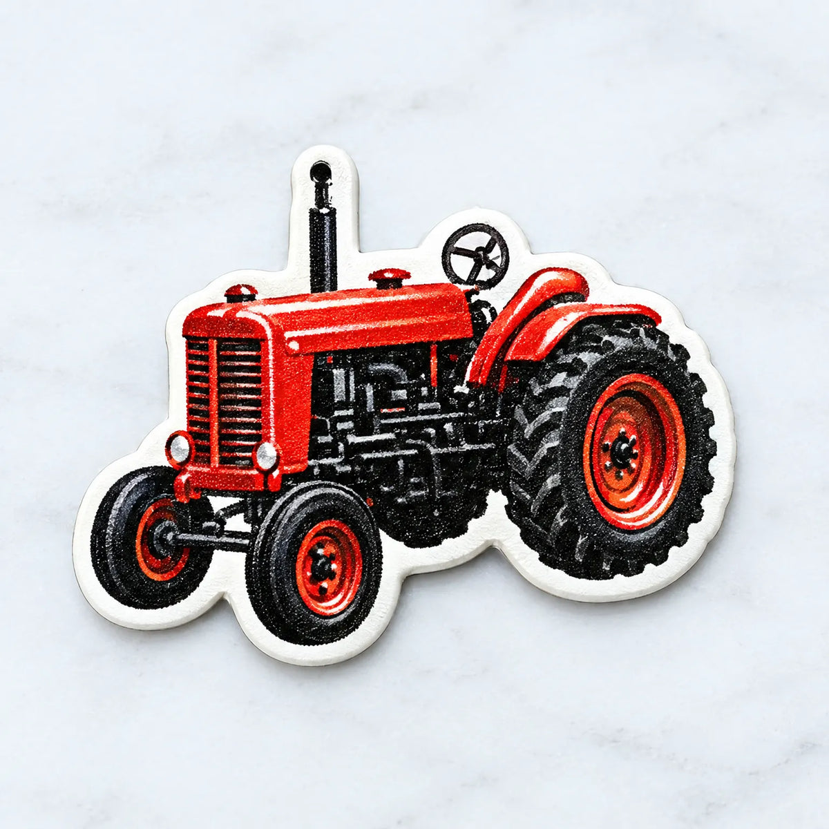 Trekker Adventskalender – 24 Landbouwvoertuigen Hangers van Acryl, van Combine tot Hooiwagen, voor Kinderen zonder Snoep