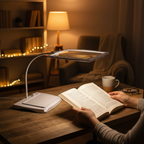 Vergrotingslamp met LED – Loeplamp 3x Vergroting, Oplaadbaar, Handsfree Leeslamp met Zwanenhals, Zwart of Wit
