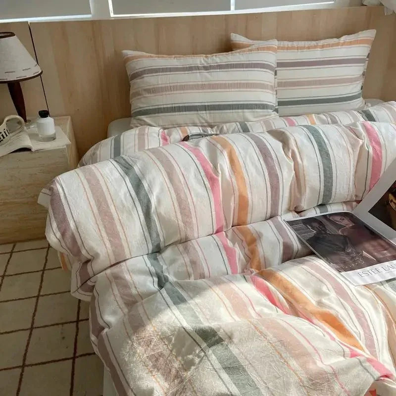 Geometrisch Katoenen Dekbedovertrekset – Zacht en Ademend voor Comfortabele Nachten, Inclusief Kussenslopen 11