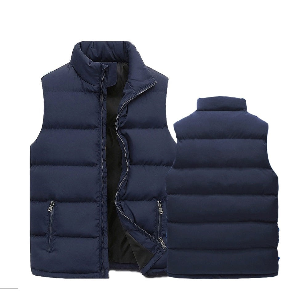 Figueral | Gewatteerde Heren Bodywarmer met Ritssluiting & Opstaande Kraag - Winddichte & Lichtgewicht Mouwloze Winterjas met Ritszakken